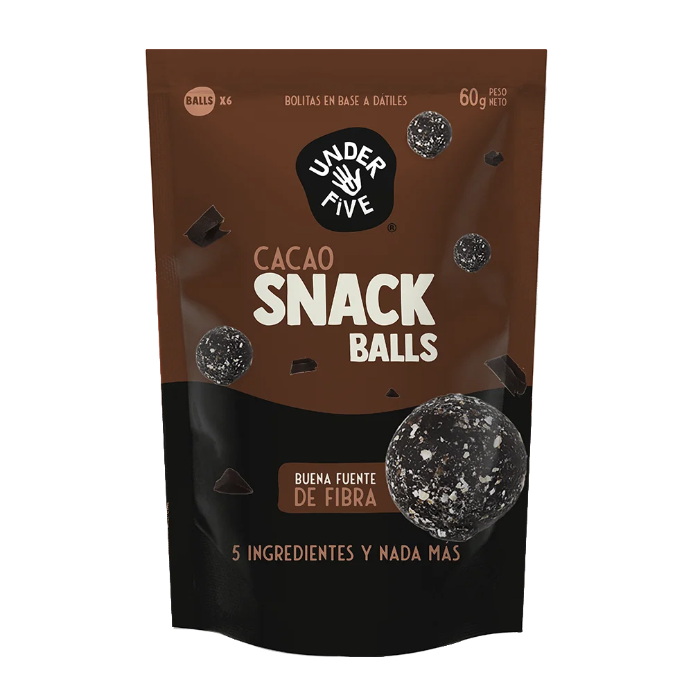UNDERFIVE PROTEIN BALLS CACAO CRUNCH 60GR VEGANO