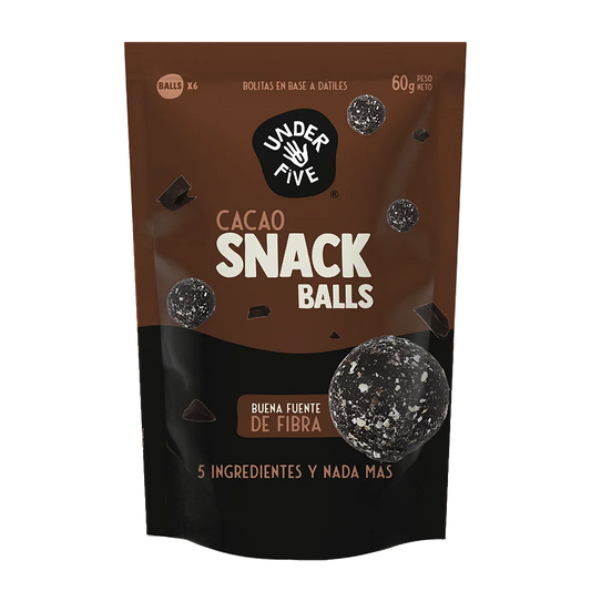 UNDERFIVE PROTEIN BALLS CACAO CRUNCH 60GR VEGANO