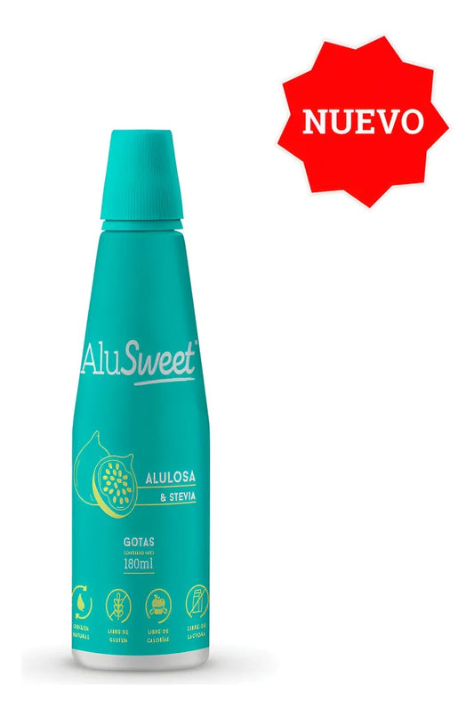 Alusweet Stevia Alulosa Gotas 180 Ml Sin Gluten