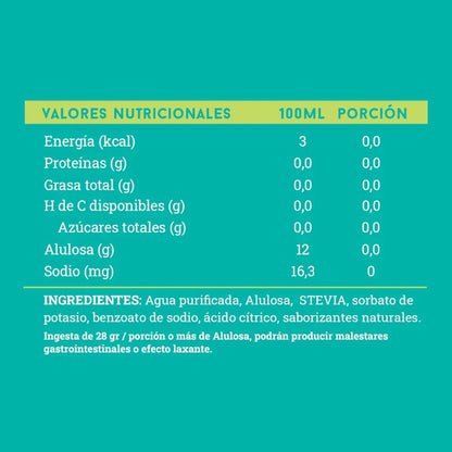 Alusweet Stevia Alulosa Gotas 180 Ml Sin Gluten