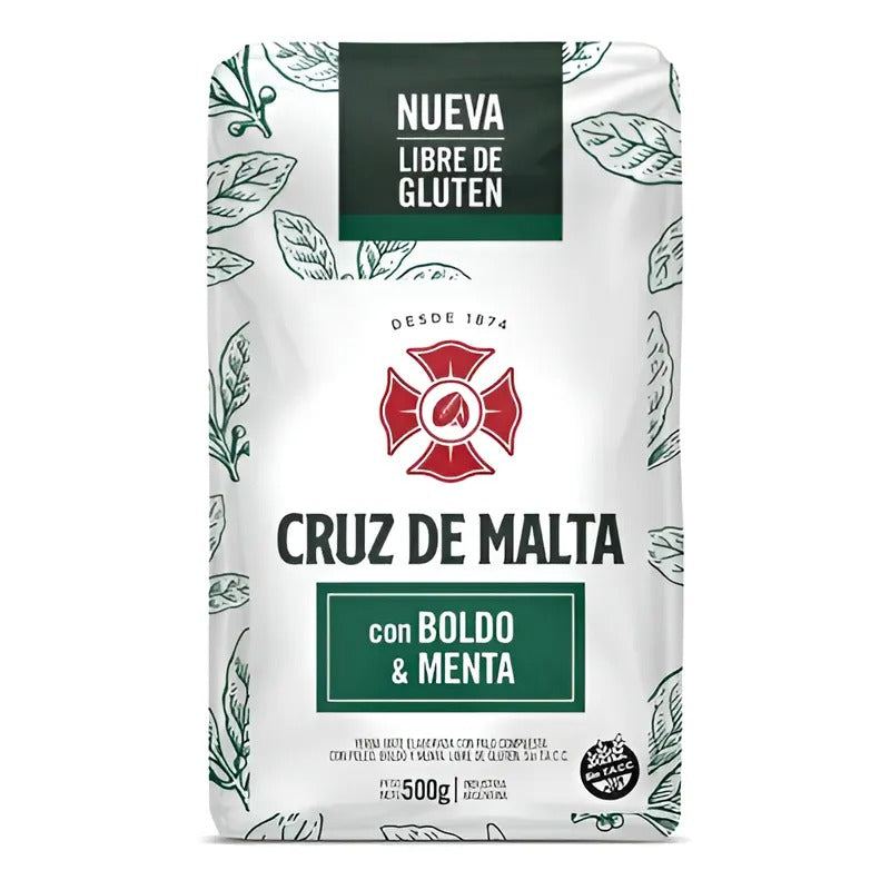 Yerba Mate Cruz De Malta Selección Especial Con Boldo Y Menta 500g