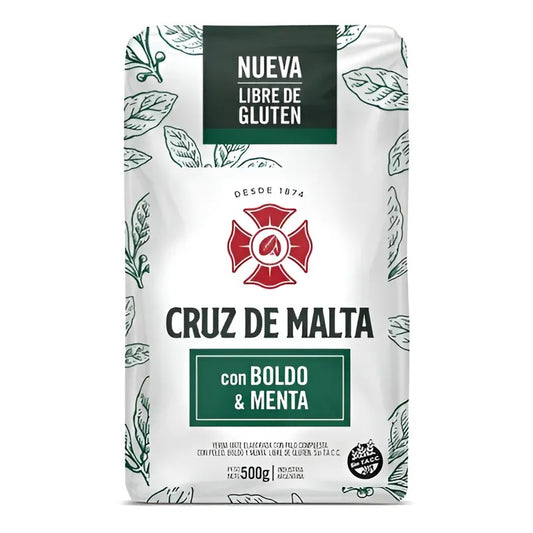Yerba Mate Cruz De Malta Selección Especial Con Boldo Y Menta 500g