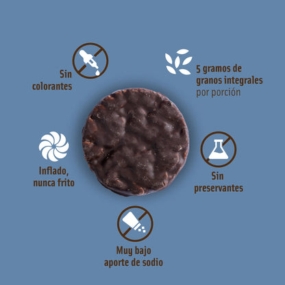 MIZOS GALLETAS DE ARROZ SABOR CHOCOLATE AVELLANA 25G