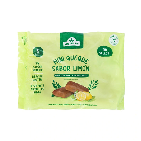 NUTRISA MINI QUEQUE LIMON 250GR SIN GLUTEN