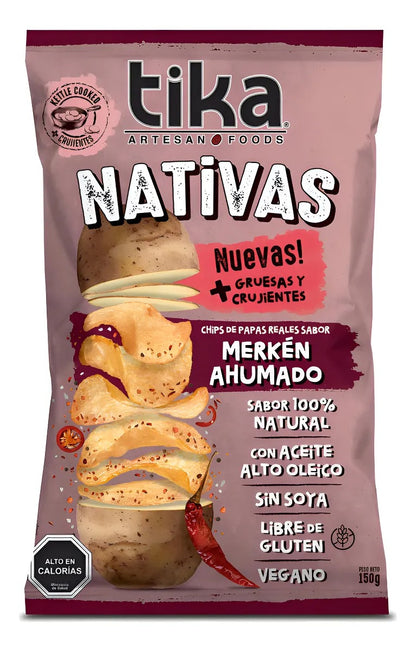 Papas Fritas Tika Nativas 150g Merkén Ahumado