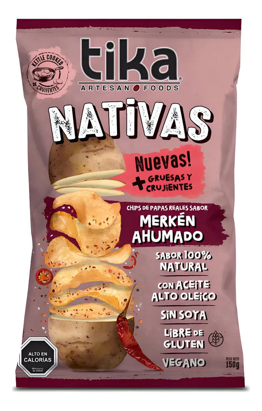 Papas Fritas Tika Nativas 150g Merkén Ahumado