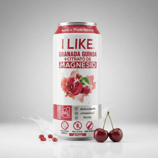 I Like Agua Saborizada + Colageno Sin Gluten 473ml GRANADA GUINDA