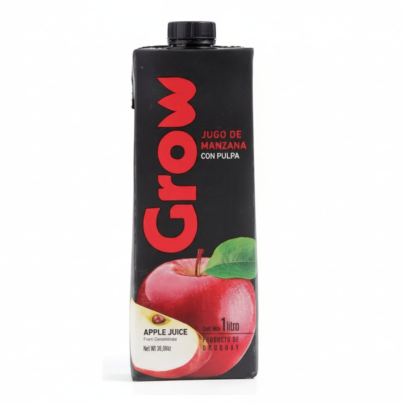 GROW JUGO DE MANZANA SIN GLUTEN  100% NATURAL 1LT liquidacion 08/12/2026