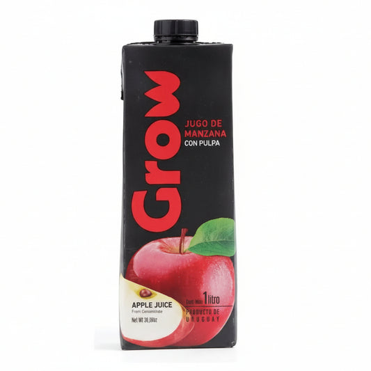GROW JUGO DE MANZANA SIN GLUTEN  100% NATURAL 1LT liquidacion 08/12/2026