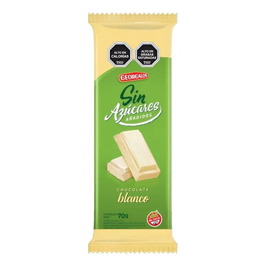 GEORGALOS PACK 10X CHOCOLATE BLANCO SIN TACC 70GR