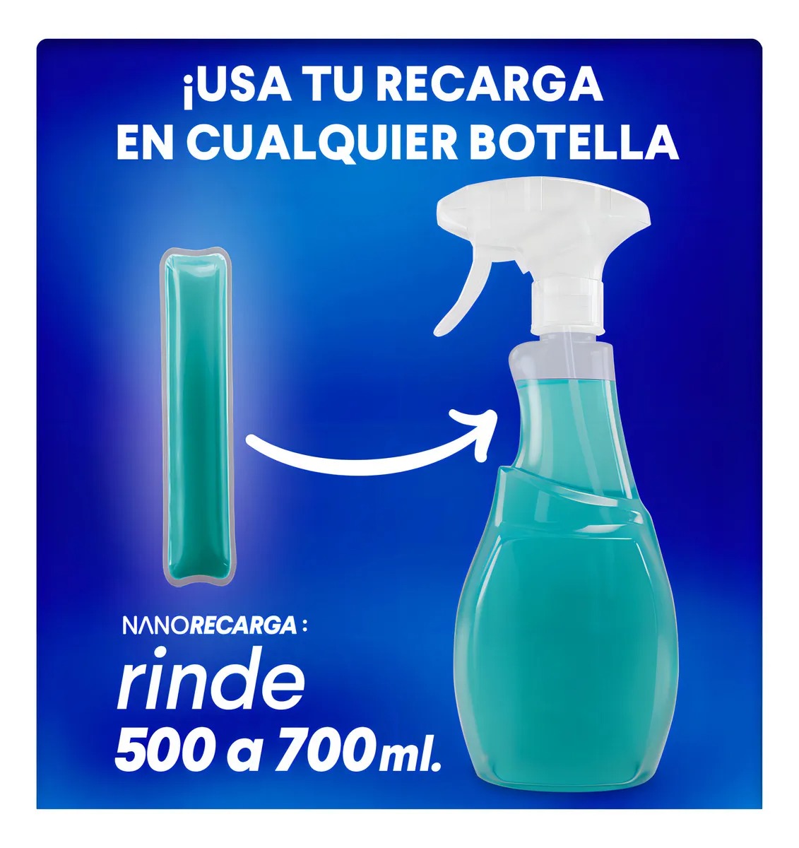 NANOLIFE RECARGA LIMPIAVIDRIOS MULTIUSOS 600ML