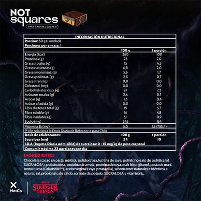 NotSquare Stranger Things Dark Caramel Crunch 5un 30g