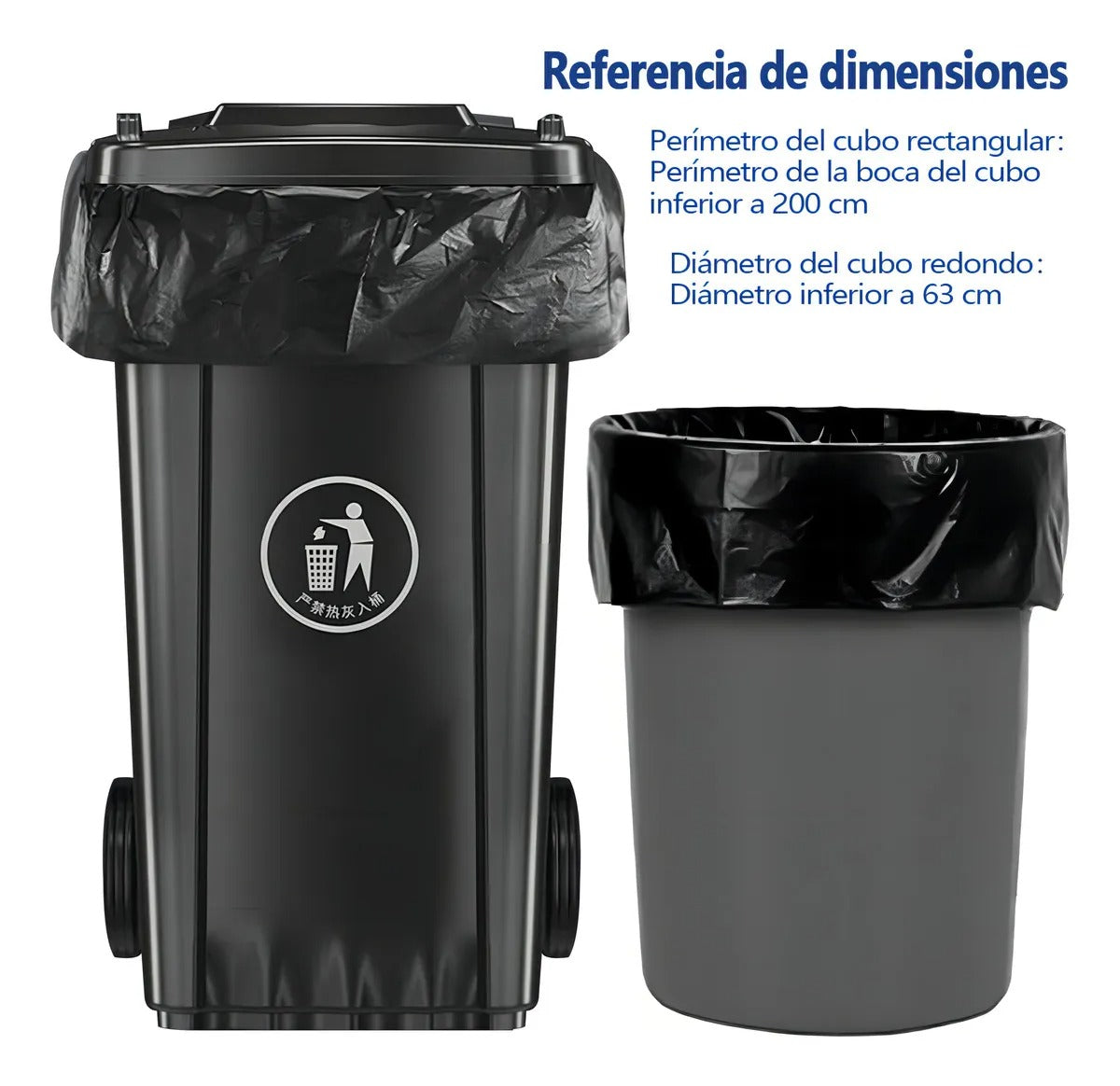 AILEDA BOLSA DE BASURA EXTRA GRANDE 90X130CM