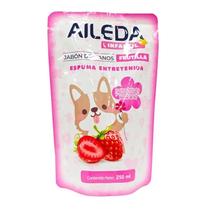 AILEDA RECARGA PARA JABON DE MANOS 250ML FRUTILLA
