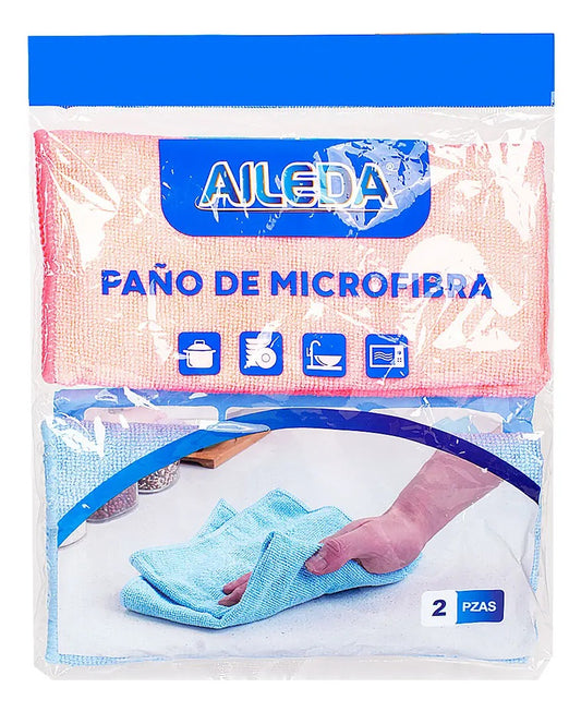 AILEDA PAÑO MICROFIBRA MULTIUSOS 2UN 38X40CM