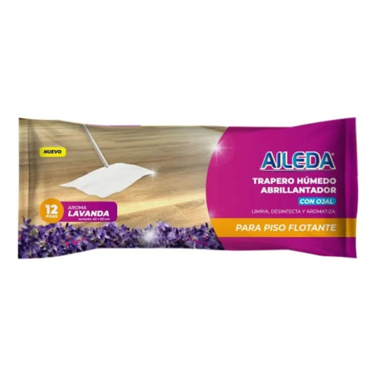 AILEDA PACK 3X TRAPERO HUMEDO MULTIUSO LAVANDA