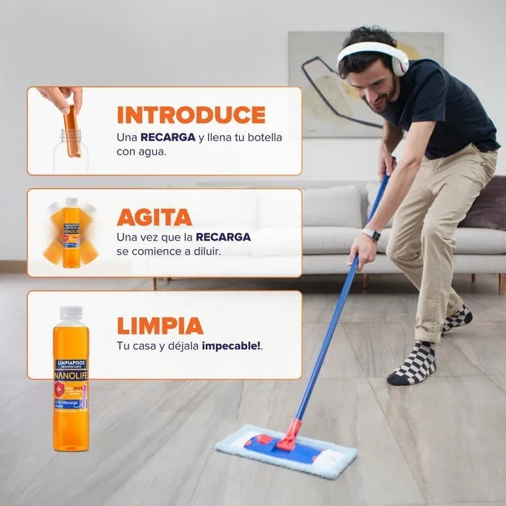 NANOLIFE LIMPIAPISOS DESINFECTANTE 1LT