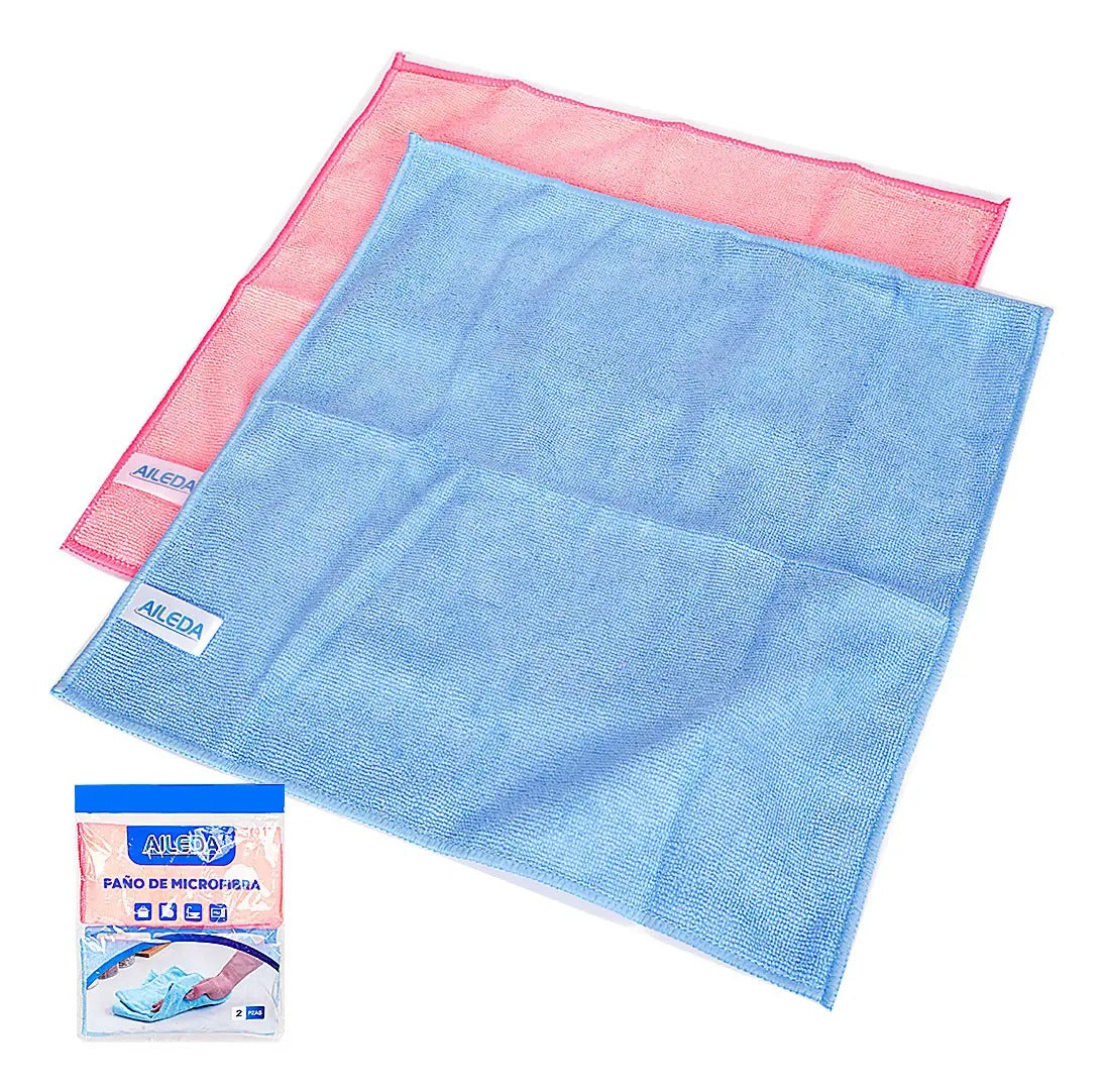 AILEDA PAÑO MICROFIBRA MULTIUSOS 2UN 38X40CM