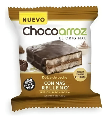 CHOCOARROZ PACK 30X SNACK ALFAJOR DULCE DE LECHE 22GR