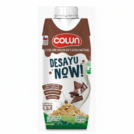 COLUN LECHE DESAYU NOW! 330ML SIN GLUTEN SABOR CHOCOLATE