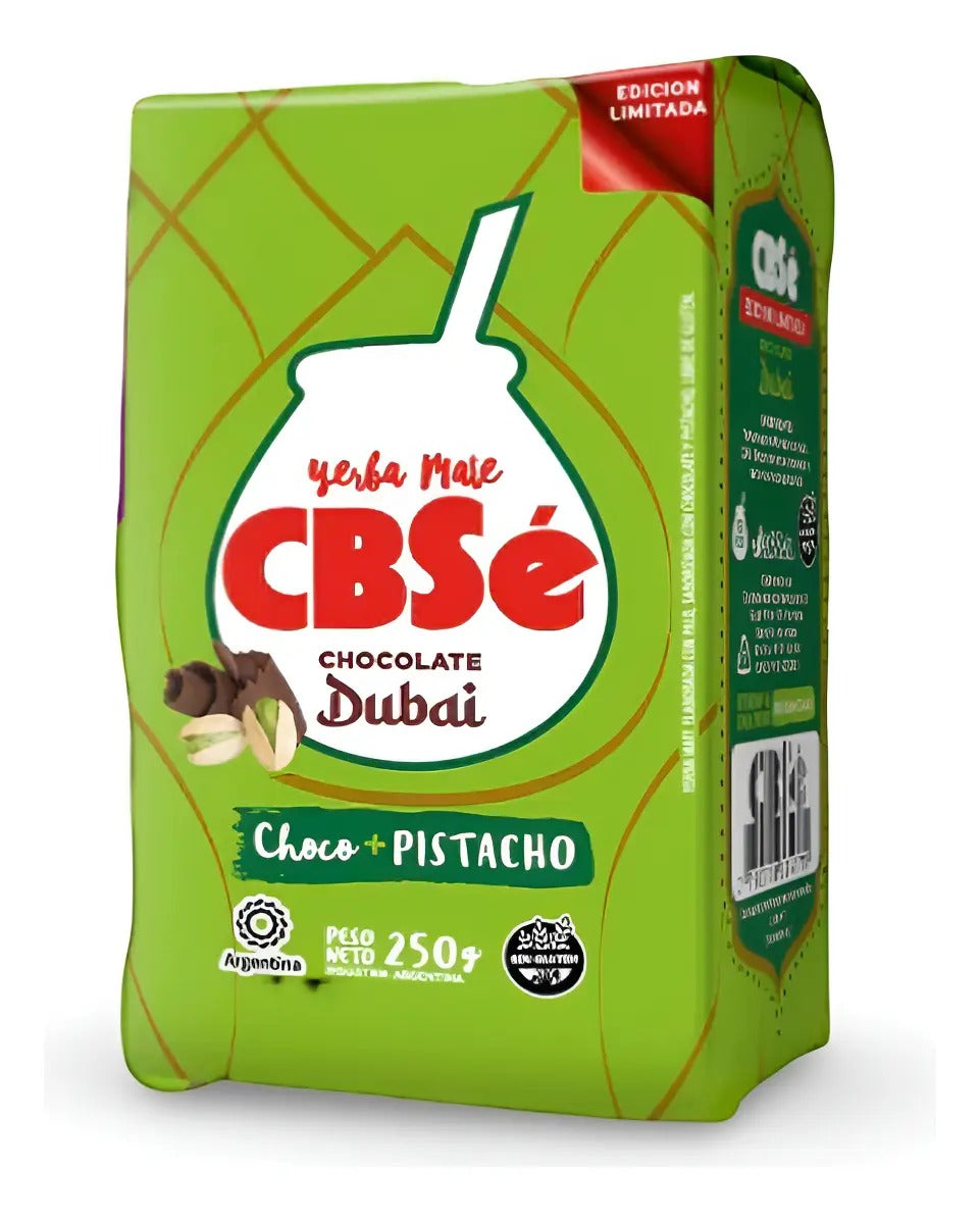 CBSE YERBAMATE CHOCOLATE DUBAI SIN GLUTEN 250GRS