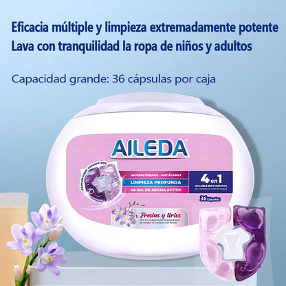 AILEDA DETERGENTE CAPSULAS ANTIBACTERIAL FRESIAS Y LIRIOS 36UN