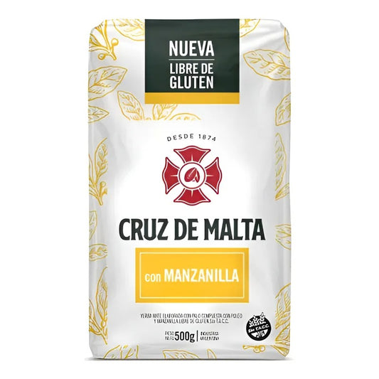 Yerba Con Manzanilla Sin Tacc Cruz De Malta X 500g