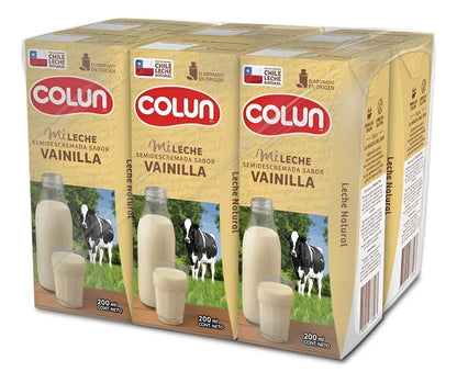 COLUN LECHE VAINILLA BOMBILLIN PACK 6UN SIN GLUTEN