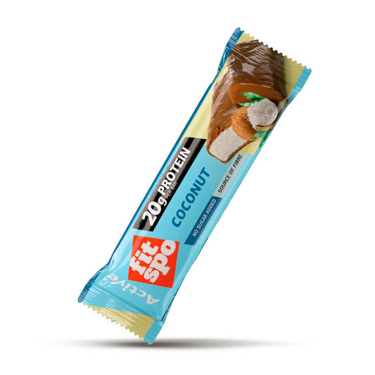 FITSPO BARRA DE PROTEINA COCONUT 60G SIN AZUCAR AÑADIDA