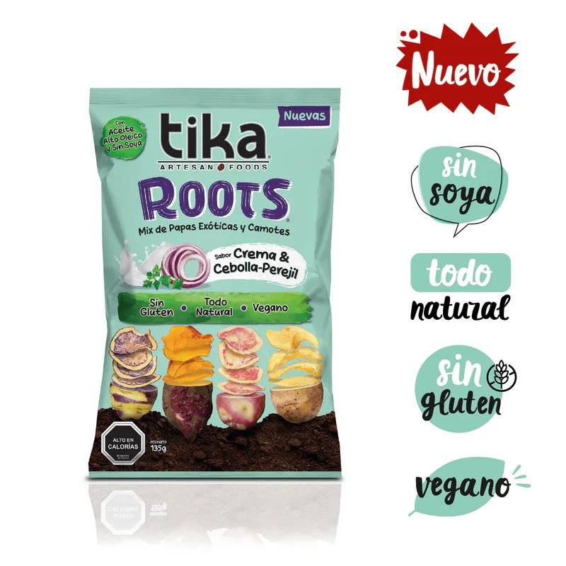 TIKA ROOTS CREMA Y CEBOLLA-PEREJIL 135GR