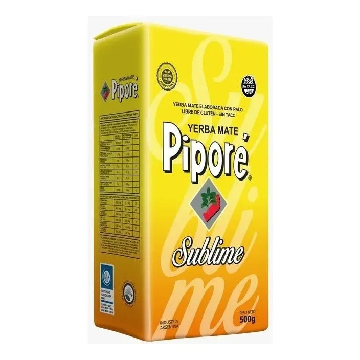 PIPORÉ YERBAMATE SUBLIME SIN GLUTEN 500GRS
