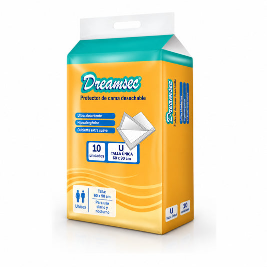 DREAMSEC PROTECTOR DE CAMA DESECHABLE 10UN