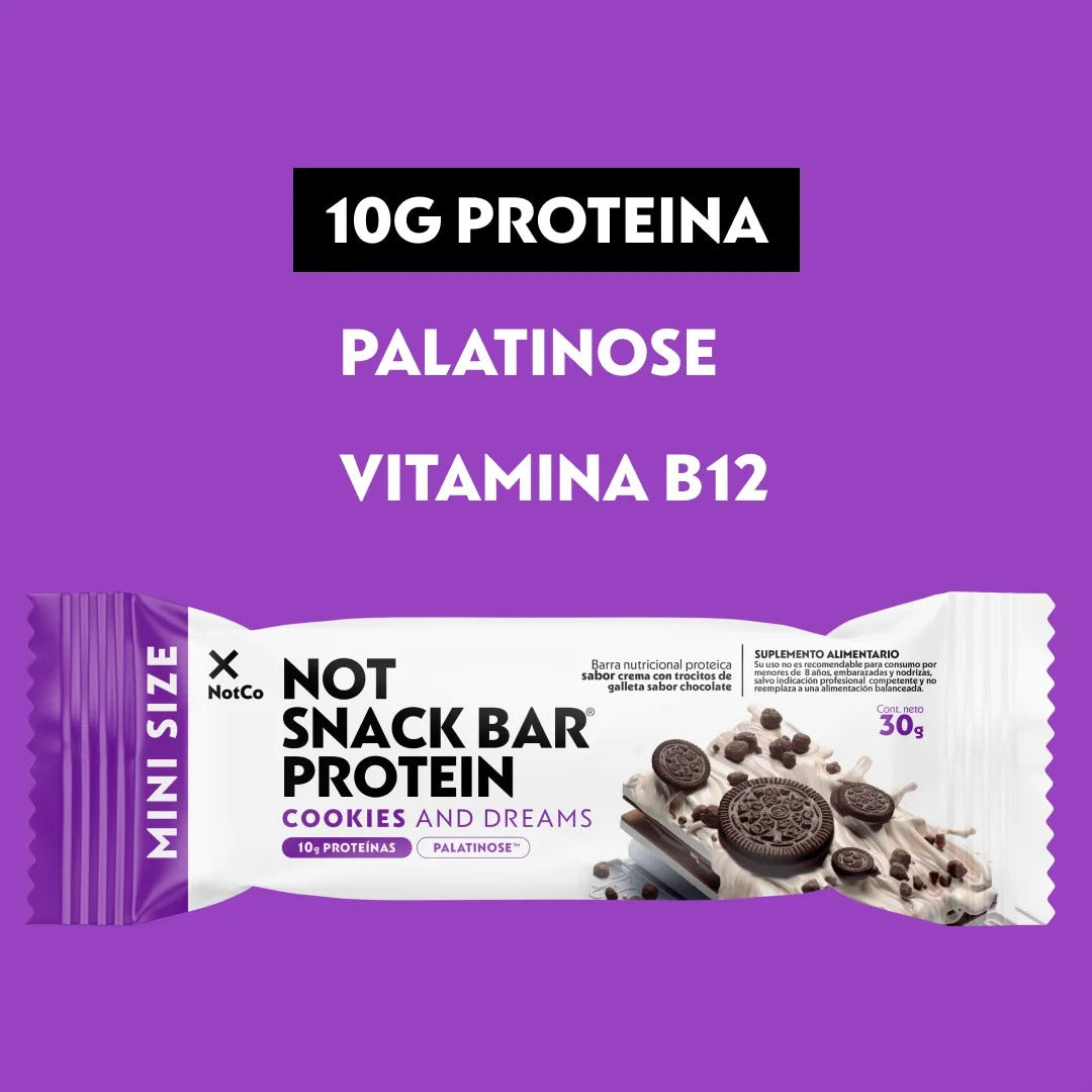 NOT SNACK BAR PROTEIN COOKIES AND DREAMS 30GR