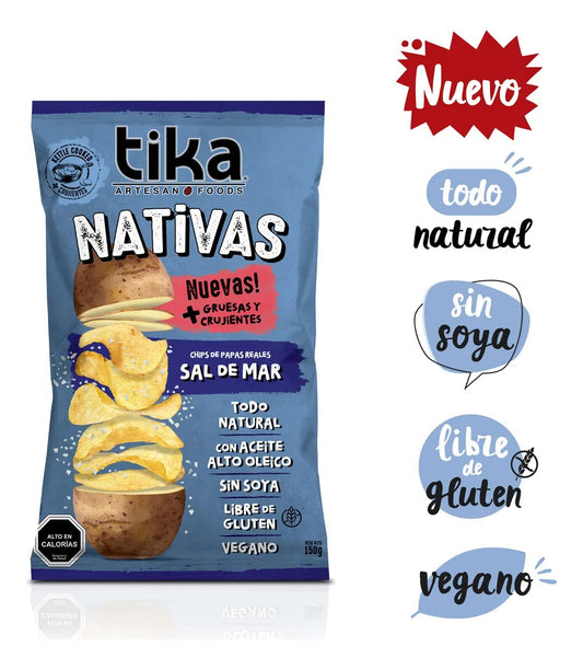 Papas Fritas Tika Nativas 150g Sal De Mar