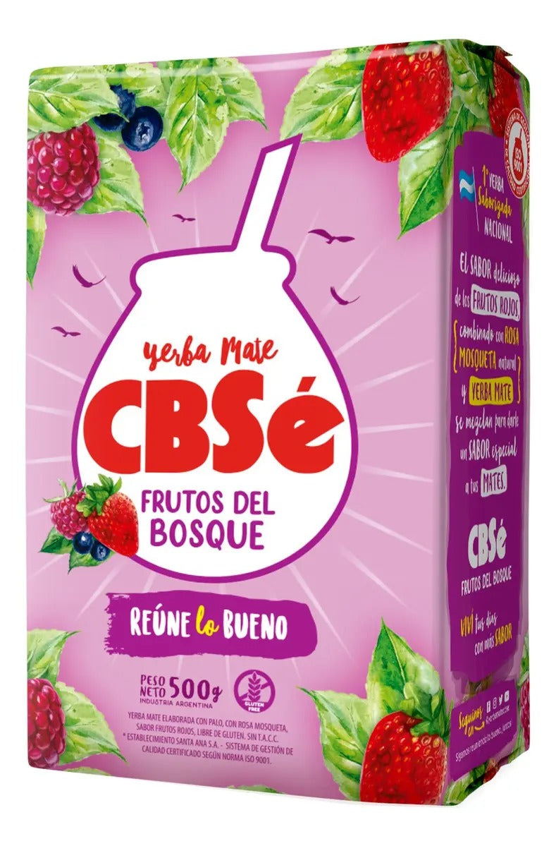 CBSE YERBAMATE FRUTOS DEL BOSQUE SIN GLUTEN 500GRS solo cyberday 2026