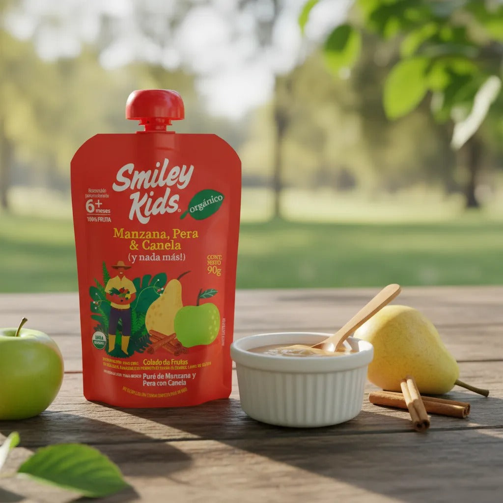 SMILEY KIDS 18X COMPOTA ORGANICA KIDS MIX VARIEDADES 90GR