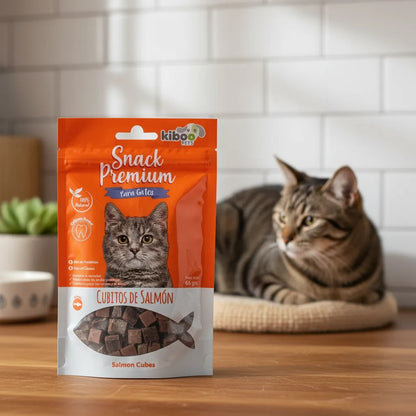 SNACK PREMIUM PARA GATO ADULTO SABOR SALMON 65GR