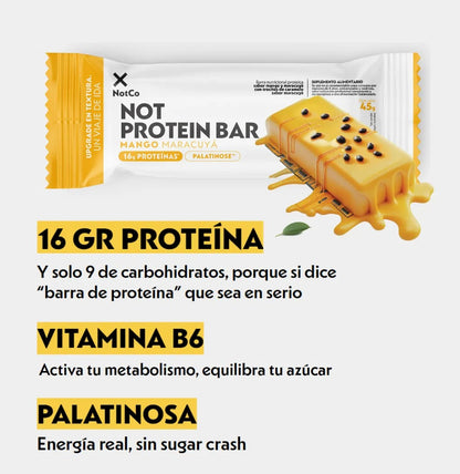 NOT PROTEIN BAR MANGO MARACUYA 45g pack 5un