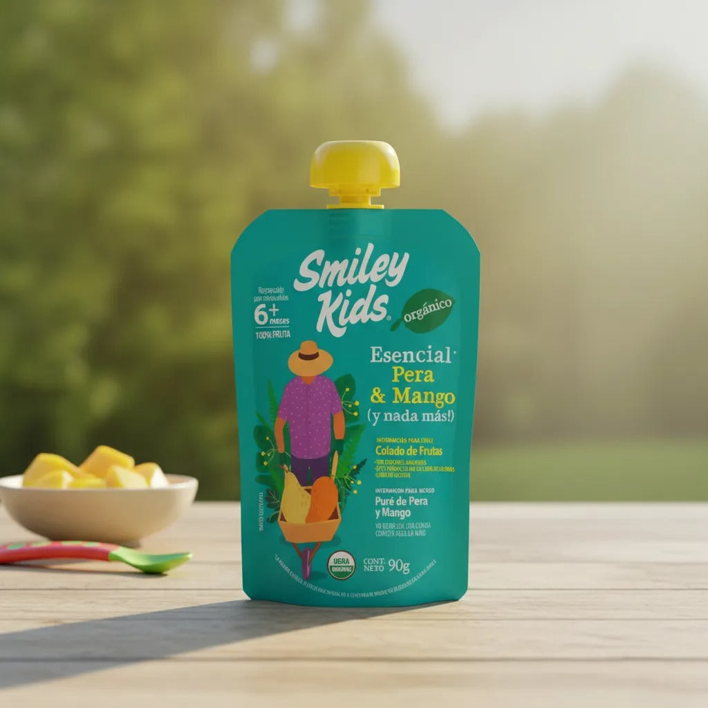 SMILEY KIDS 18X COMPOTA ORGANICA KIDS MIX VARIEDADES 90GR