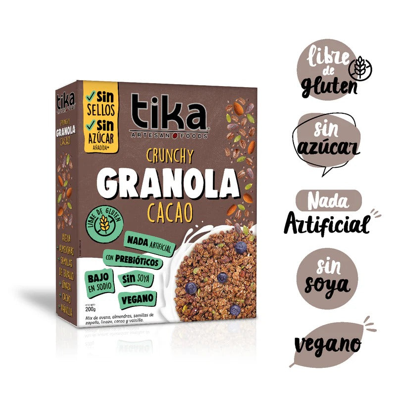 TIKA GRANOLA CACAO 200GR