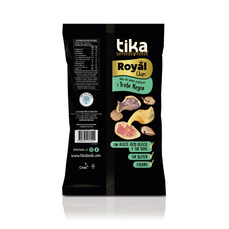 TIKA ROYAL CHIPS TRUFA NEGRA 150GR
