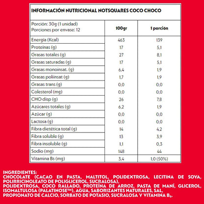 NOT SQUARE CHOCO COCO 30GR