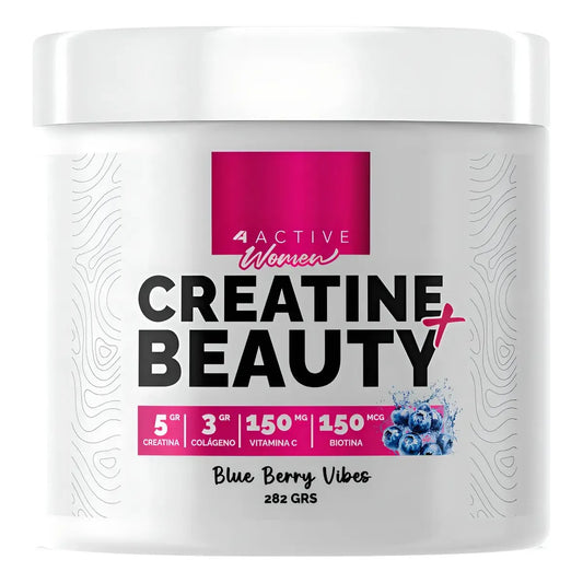 4ACTIVE CREATINA BEAUTY BLUE BERRY VIBES 282G COLÁGENO BIOTINA