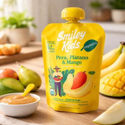 SMILEY KIDS 18X COMPOTA ORGANICA KIDS MIX VARIEDADES 90GR