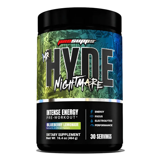MR HYDE NIGHTMARE PRE ENTRENO 464G SABOR ARANDANO LIMONADA