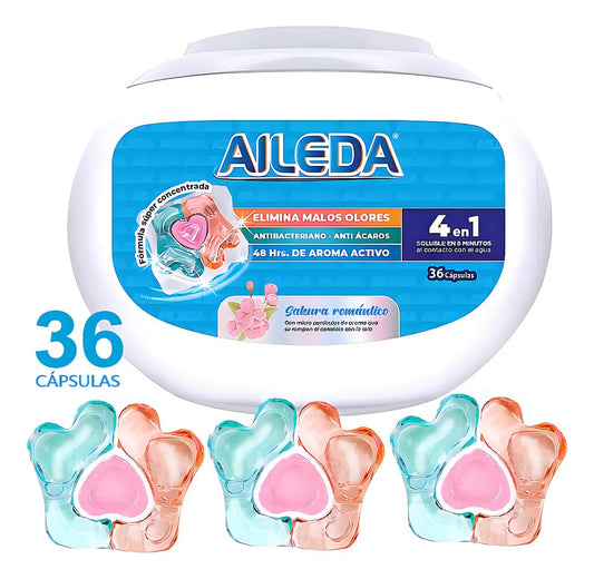 AILEDA DETERGENTE CAPSULAS AROMATICO ANTIBACTERIAL 36UN