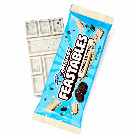 BARRA DE CHOCOLATE MR BEAST FEASTABLES COOKIES AND CREAM 60GR Liquidacion 08.07.2026