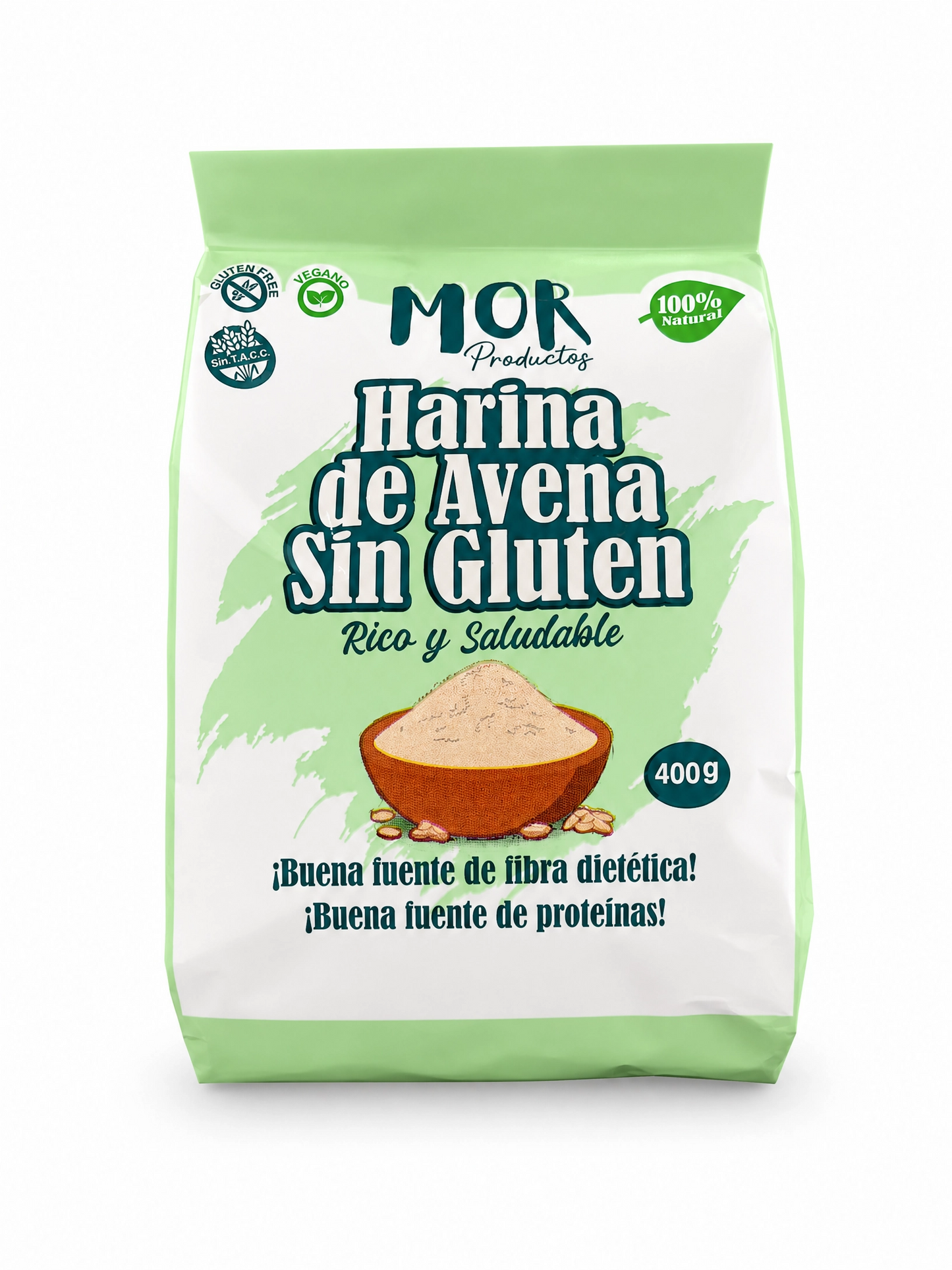 HARINA DE AVENA SIN GLUTEN MOR 400GR