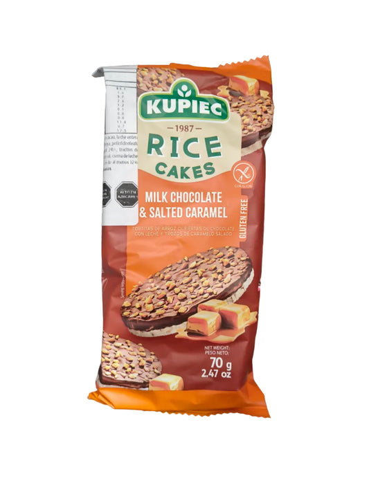 GALLETA DE ARROZ SALTED CARAMEL SIN GLUTEN KUPIEC 70g