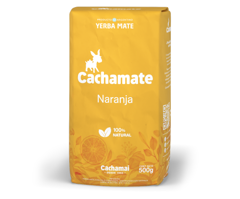 YERBA MATE CACHAMATE CON CASCARITAS DE NARANJA 500G